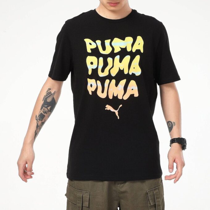 Camiseta gráfica de verano «Negra»