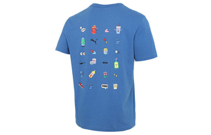 Camiseta gráfica del centro «Azul»