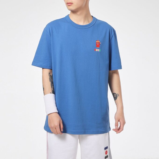 Camiseta gráfica del centro «Azul»