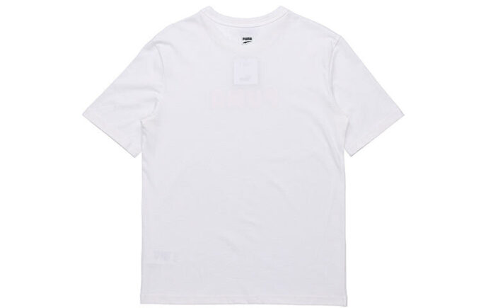 Camiseta gráfica del centro «Blanco y rosa»