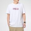 Camiseta gráfica del centro «Blanco y rosa»
