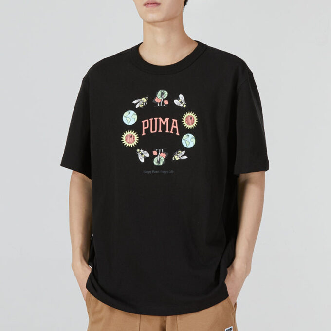 Camiseta gráfica del centro «Negra»