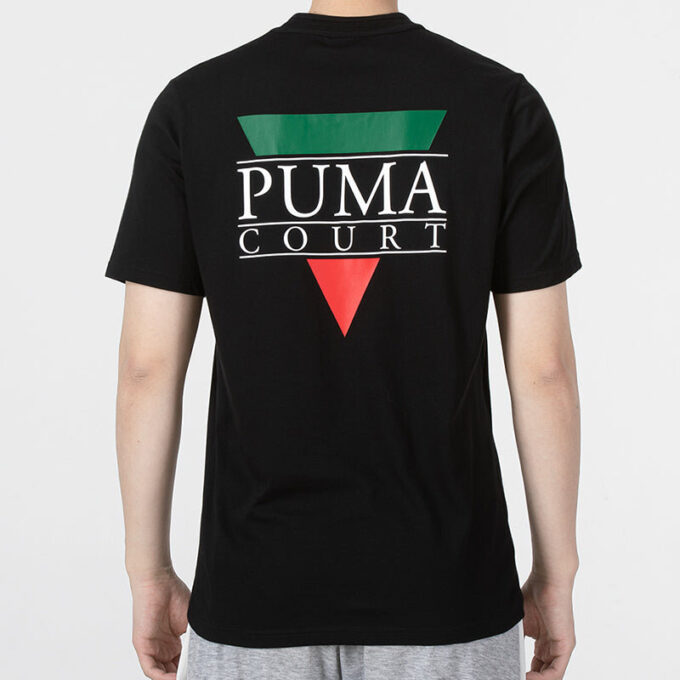 Camiseta gráfica del club de tenis «Negra»