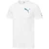 Camiseta gráfica informal «Blanco, negro y azul»