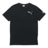 Camiseta gráfica informal «Negro, blanco y azul»