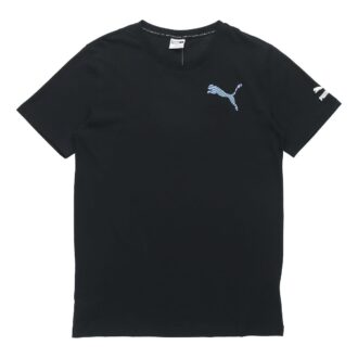 Camiseta gráfica informal «Negro, blanco y azul»