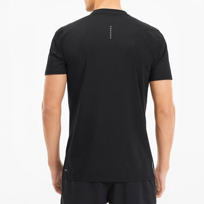 Camiseta gráfica para correr Last Lap «Negra»