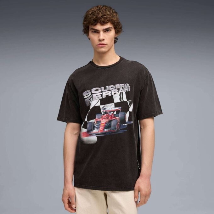 Camiseta gráfica para hombre de la Scuderia Ferrari Camiseta gráfica para hombre de la Scuderia Ferrari