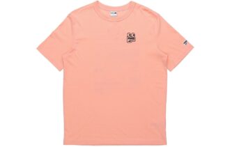 Camiseta gráfica Peach Downtown «Rosa y negra»