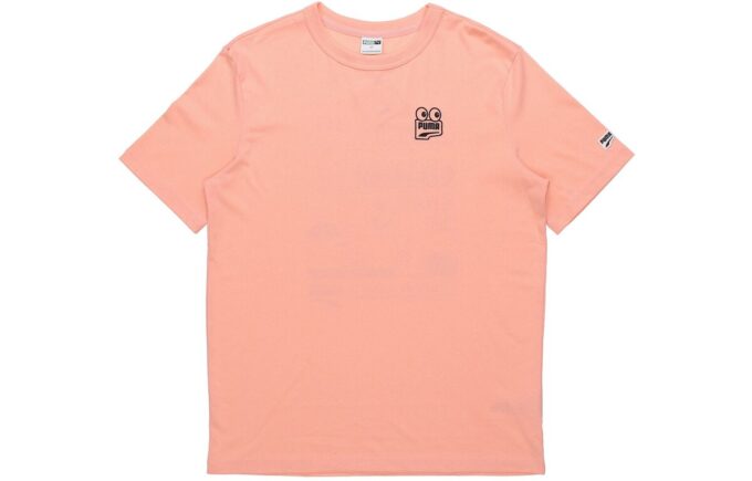 Camiseta gráfica Peach Downtown «Rosa y negra»