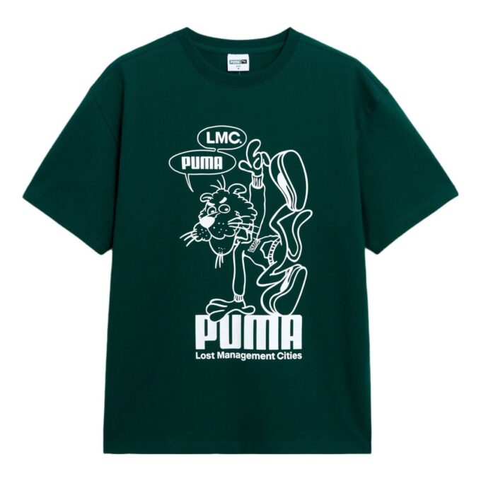 Camiseta gráfica PUMA x LMC «Verde universitario»