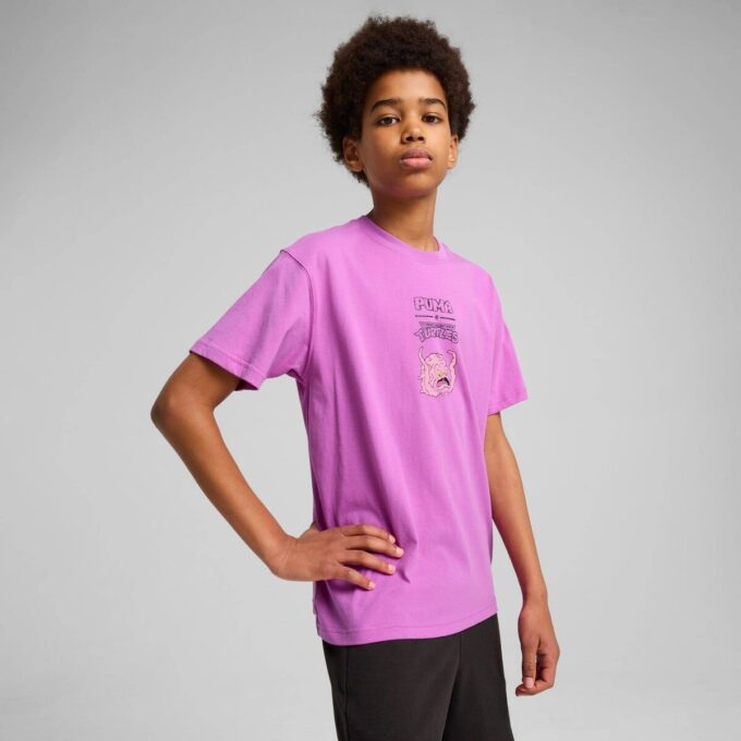 Camiseta gráfica relajada para niños grandes de HOOPS x TMNT Camiseta gráfica relajada para niños grandes de HOOPS x TMNT