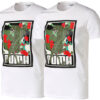 Camiseta gráfica Sakura Pack «Blanco, Negro y Rojo»
