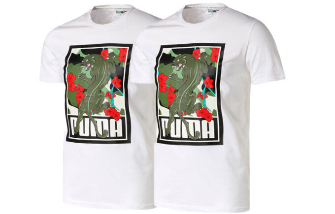 Camiseta gráfica Sakura Pack «Blanco, Negro y Rojo»
