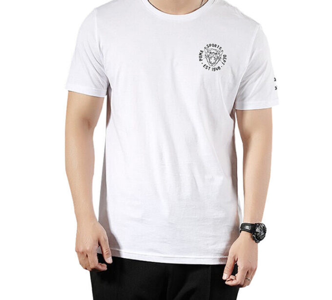Camiseta gráfica vintage de gato «blanca»