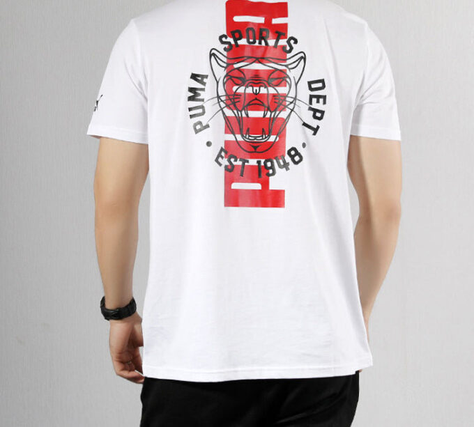 Camiseta gráfica vintage de gato «blanca»