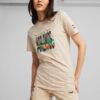 Camiseta gráfica Worldwide «Beige Negro»