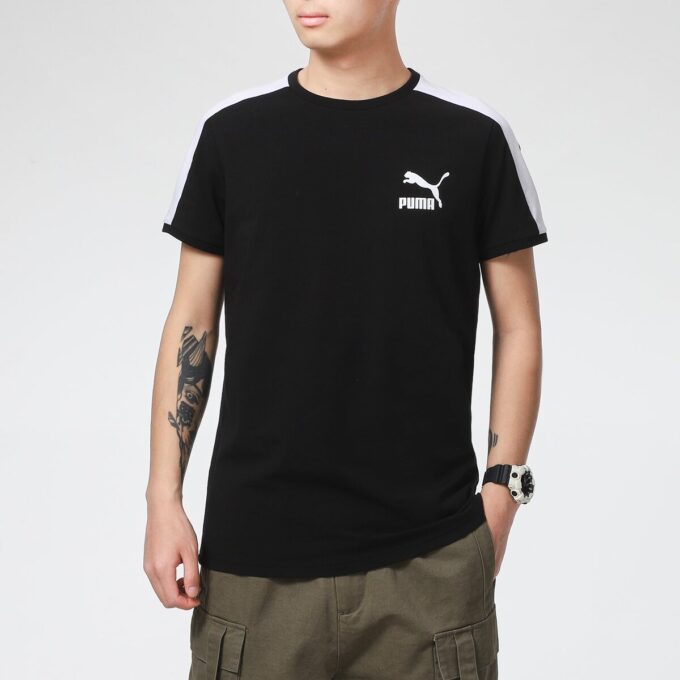 Camiseta icónica T7 «Negro y blanco»