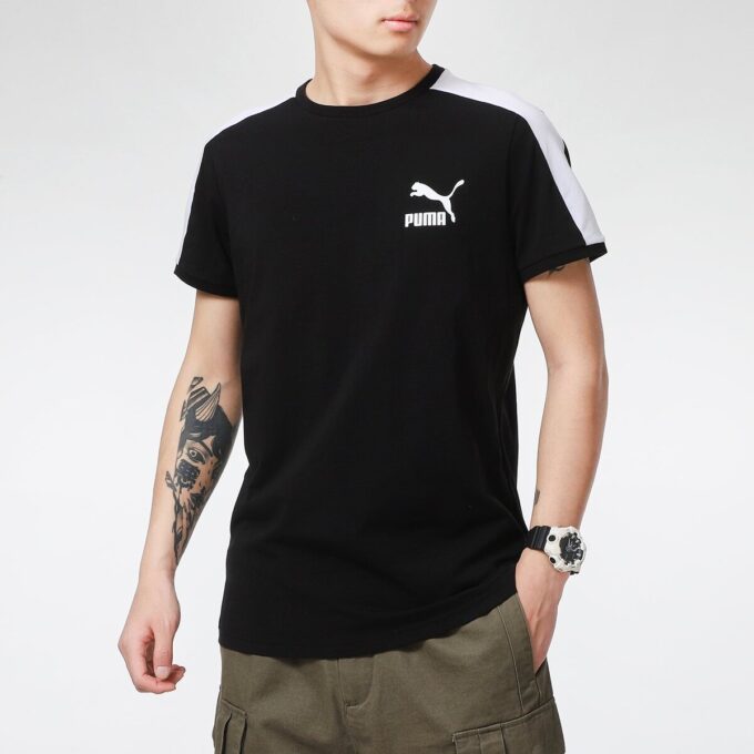 Camiseta icónica T7 «Negro y blanco»