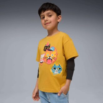 Camiseta infantil Moody Cat