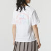 Camiseta informal con estampado «Mujeres» en blanco y rosa