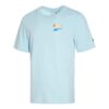 Camiseta informal estampada «Azul, amarillo y rosa»