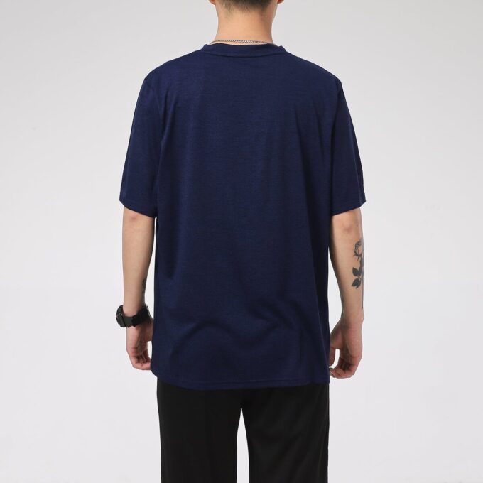 Camiseta jaspeada favorita de Train «Azul marino»