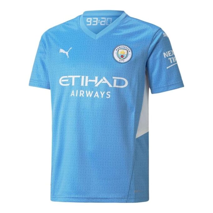 Camiseta juvenil local del City 21/22 «Azul y blanco»
