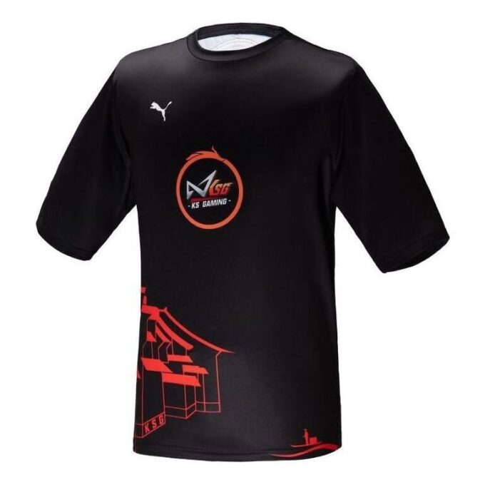 Camiseta KS Gaming «Negro, Rojo y Blanco»