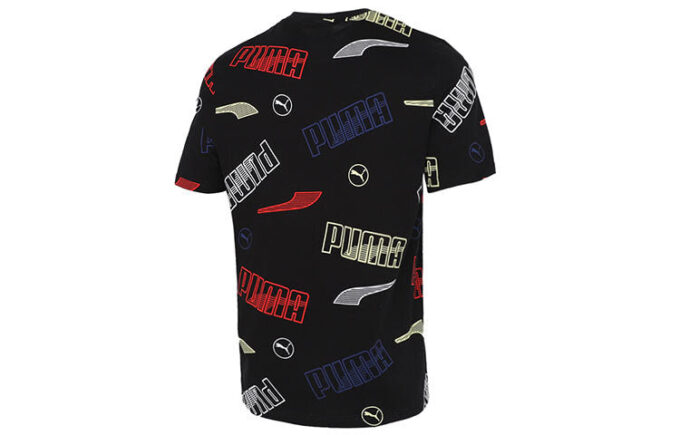 Camiseta lisa de corte regular «Negra»