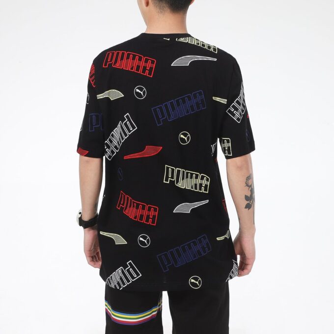 Camiseta lisa de corte regular «Negra»