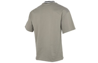 Camiseta lisa de cuello redondo para hombre «Verde oliva»
