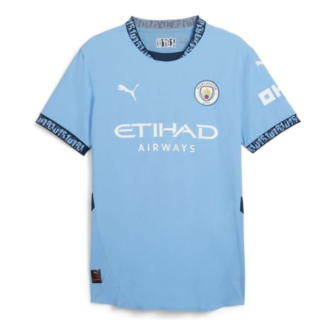 Camiseta local auténtica del Manchester City 24/25 «Azul en caja»
