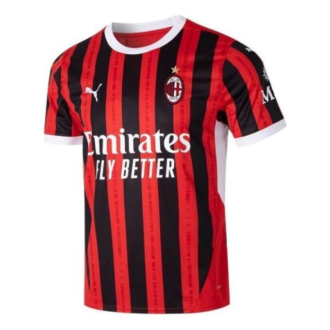 Camiseta local del AC Milan 24/25 «Rojo y negro»