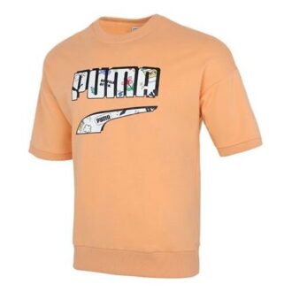 Camiseta Logo Essentials «Naranja y Blanco»