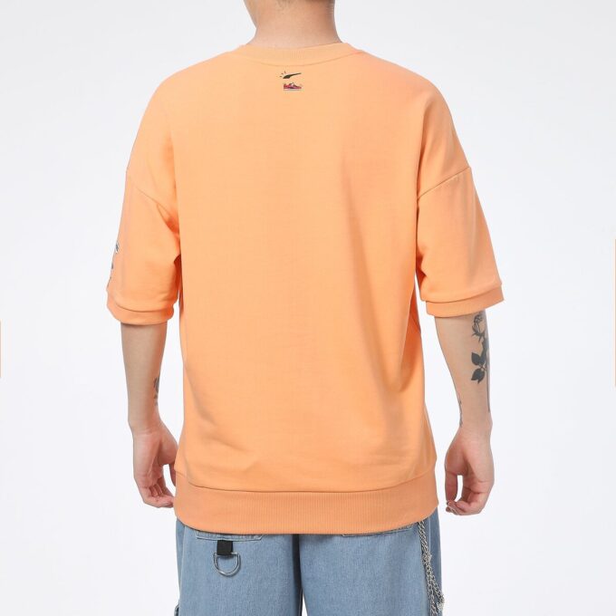 Camiseta Logo Essentials «Naranja y Blanco»