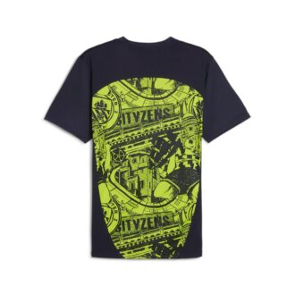 Camiseta prepartido del Manchester City «Amarillo Azul»