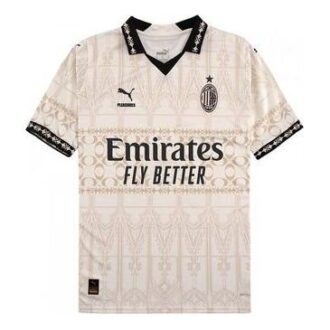 Camiseta PUMA x Pleasures del AC Milan 2023/24, versión ligera, «Beige Negro»