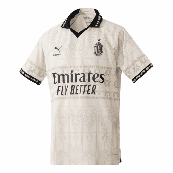 Camiseta PUMA x Pleasures x AC Milan 23/24 «Beige Negro»