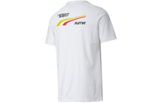 Camiseta PUMA x Randomevent «Blanca, negra y amarilla»