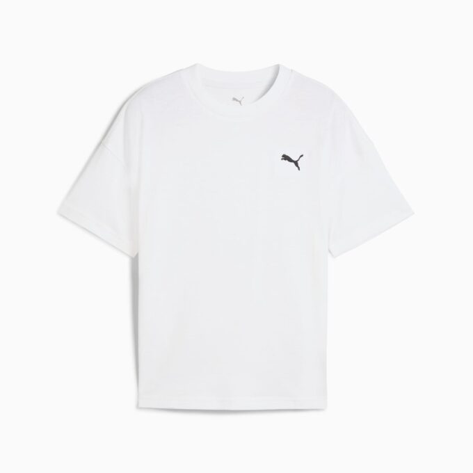 Camiseta relajada para niños grandes con elementos esenciales de armario