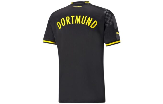 Camiseta réplica del Borussia Dortmund de visitante 22/23 «Negro, Amarillo y Blanco»