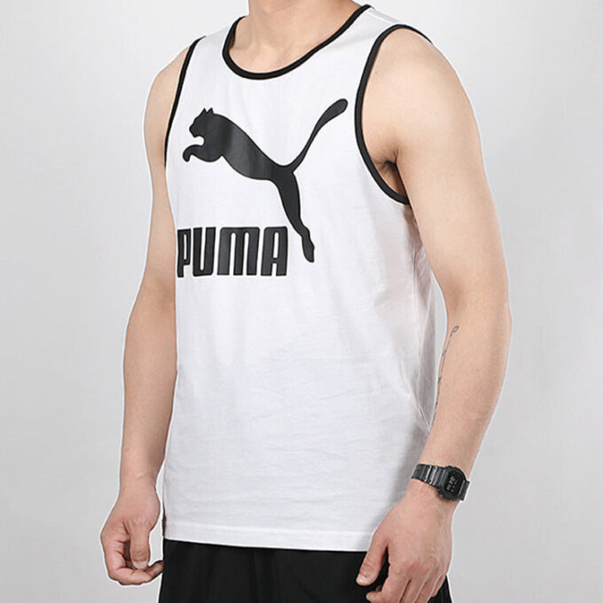 Camiseta sin mangas con el logotipo clásico «Blanca y negra»