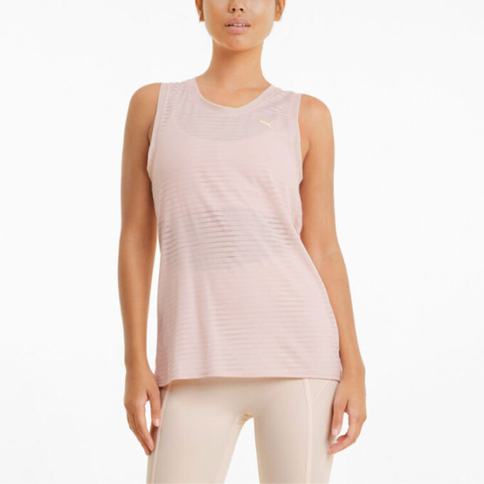Camiseta sin mangas de entrenamiento Studio Burnout (mujeres) «Rosa»