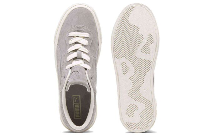 Capri Royale Suede «Gris claro y blanco»