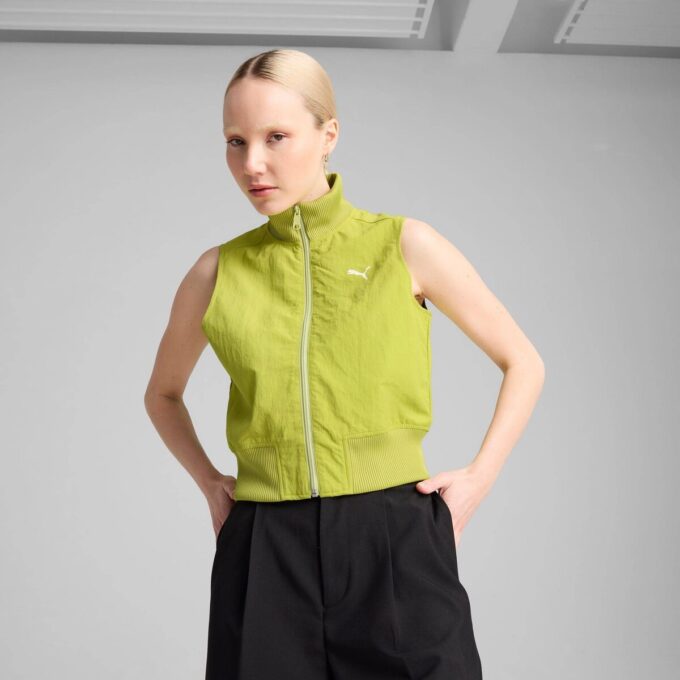 Chaleco tejido con cremallera completa para mujer DARE TO