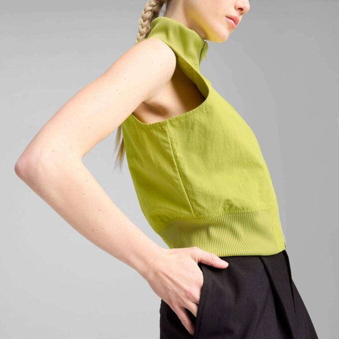 Chaleco tejido con cremallera completa para mujer DARE TO