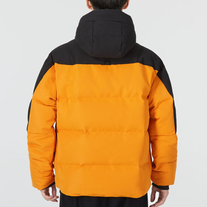 Chaqueta acolchada con bloques de color «Naranja»