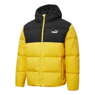 Chaqueta acolchada de plumas «Amarillo Negro»