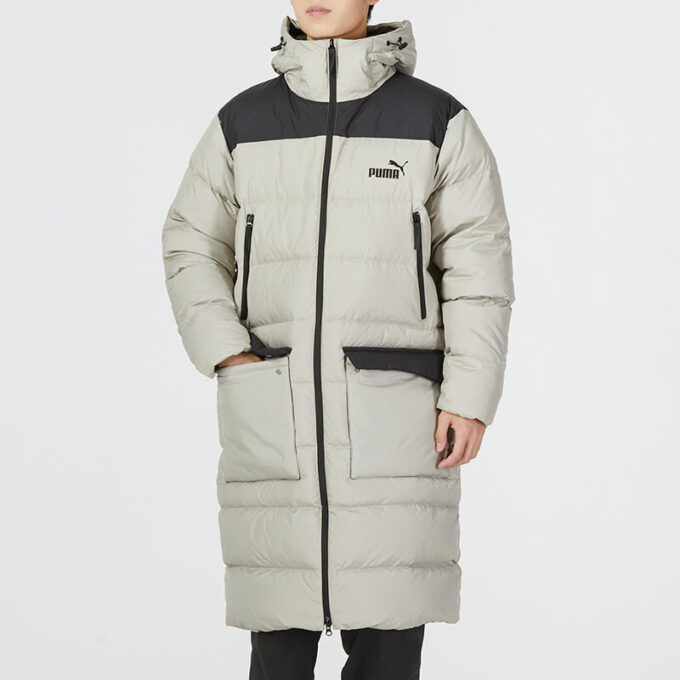 Chaqueta acolchada de plumas «gris»